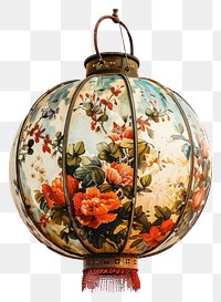 PNG  Vintage floral lantern background