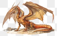 PNG  Majestic dragon fantasy illustration