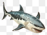 PNG  Realistic shark toy figure