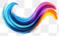 PNG Colorful curved brush strokes art illustration background.