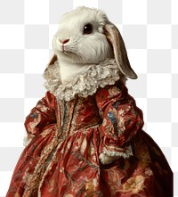 PNG A Holland Lop wearing with Las Meninas animal painting rabbit.