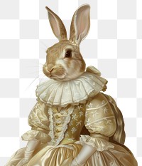 PNG Animal rabbit dress anthropomorphic.