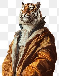 PNG Animal human tiger portrait.