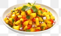 PNG Mango Salsa plate mango fruit.