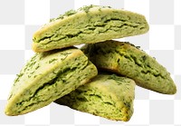 PNG Green Tea Scones green food white background.