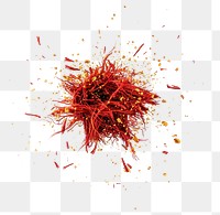 PNG Saffron explosion exploding red.