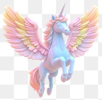 PNG Unicorn with Rainbow Mane unicorn mane art.