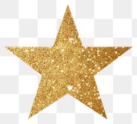 PNG Star gold glitter symbol. 