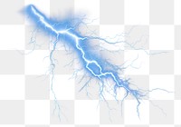 PNG Electrifying blue lightning bolt display