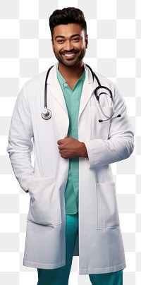 PNG Indian doctor man happy background clothing medical.