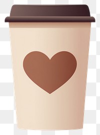 PNG Coffee cup with heart