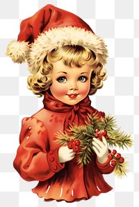 50s vintage christmas girl clothing apparel person.