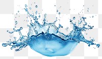 PNG Water splash in blue color water droplets water splash.