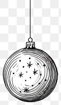 PNG Christmas ball christmas drawing line. 