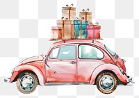 PNG Illustration car watercolor art transportation illustrated.