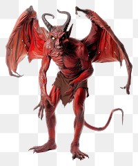 PNG Devil animal dragon white background.