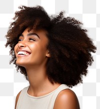 Happy black woman smile laughing adult. 