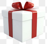 PNG White and red giftbox celebration letterbox surprise.