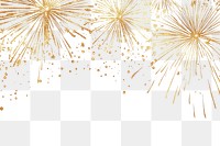 PNG Fireworks illustration background gold.