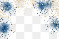 PNG Fireworks illustration background border.