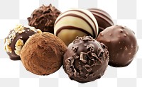 PNG Chocolate truffles confectionery sweets collection.