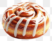 PNG Cinnamon bun icing cinnamon dessert.