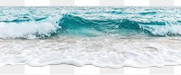 PNG Pristine beach waves ocean horizon