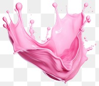 Pastel pink liquid splash beverage artistic vibrant.