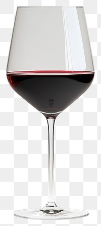 PNG Elegant red wine glass