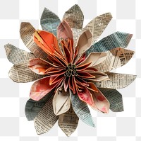 PNG  Paper flower art origami craft.