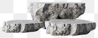 Rock podium furniture table plant.