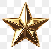 PNG Golden star icon five-pointed decoration metallic.