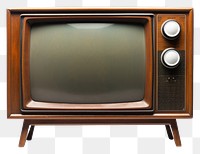 PNG Vintage wooden television set