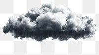 PNG Dark cloud raining digitally illustrated