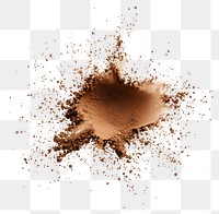 PNG A flying coffee powder splash background cocoa white.