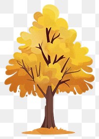 PNG Autumn tree illustration, vibrant colors