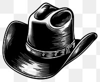 PNG Vintage cowboy hat illustration