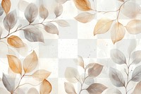 Leaves watercolor pattern background painting leaf graphics.