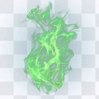 Droped shaped green fire accessories accessory bonfire.