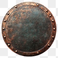 PNG Rustic medieval round metal shield