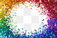 PNG  Colorful confetti explosion background