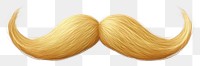 PNG Blonde mustache illustration background white.