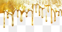 PNG Golden paint dripping effect