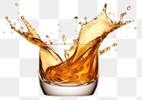 Whisky splash beverage drink glass.