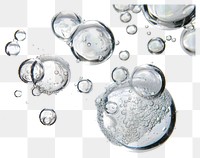 PNG Clear bubbles floating white background