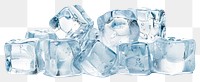 PNG Clear ice cubes on surface