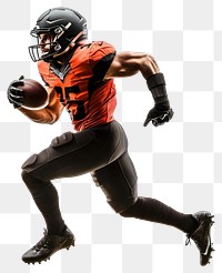 PNG American football player man running helmet sports.