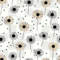 PNG Sunflower pattern backgrounds wallpaper. 