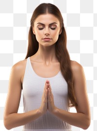 PNG  American women meditating sitting sports adult