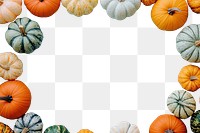 PNG Autumn pastel background with pumpkins and gourds on a blue table decoration halloween autumn.